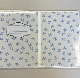 Blue Bows Notebook Cover