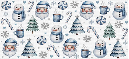 Blue Christmas UV Wrap