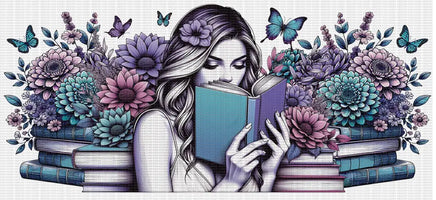 Book Lover Floral UV WRAP