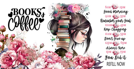 Books and Coffee UV Wrap