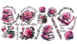 Books Roses UV Wrap