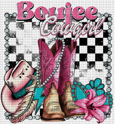 Boujee Cowgirl /sleeve Baby 6 in / DTF