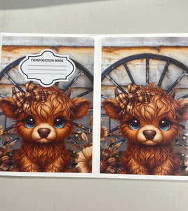 Brown Highland Notebook Cover