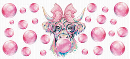 Bubble Gum Cow UV Wrap