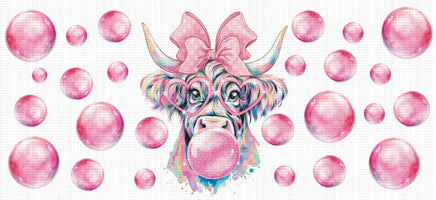 Bubble Gum Cow UV Wrap