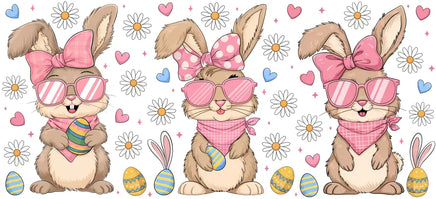 Bunnies Daisies UV Wrap