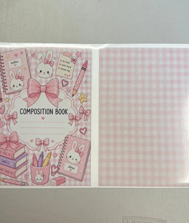 Bunnies School Supplies Notebook Cover