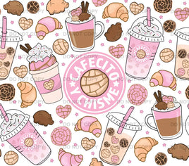 Cafecito chisme conchita tumbler wrap