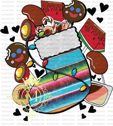 Candy stocking- sleeve - sleeve 4 inch / DTF