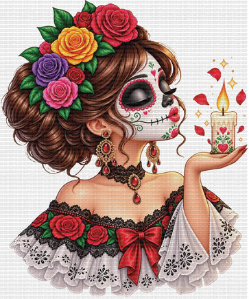 Catrina with Candle
