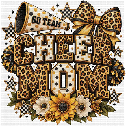 Cheer mom animal print