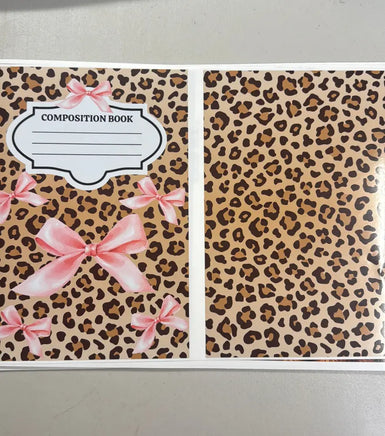 Cheetah Bows Notebook Cover
