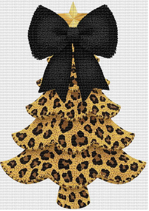 Cheetah Christmas Tree Faux Yarn