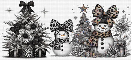 Cheetah Glitter Christmas UV Wrap