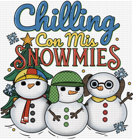 Chilling con mis snowmies Chavo