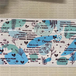 Chingona affirmation blue UV Wrap-20