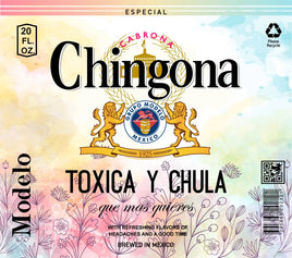 Chingona watercolor tumbler wrap