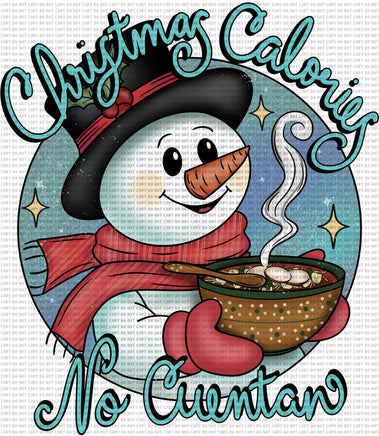 Christmas calories no cuentan snowman