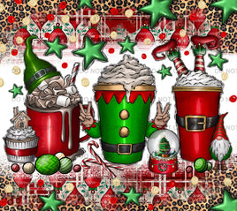Christmas coffee tumbler wrap