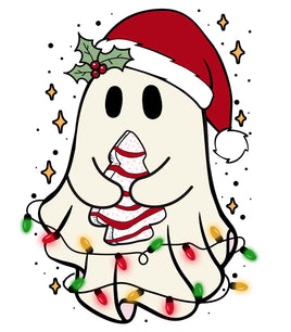 Christmas Ghost Tree Cake