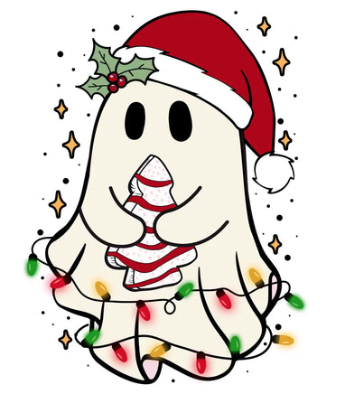 Christmas Ghost Tree Cake