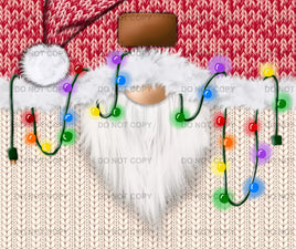 Christmas gnome lights tumbler wrap