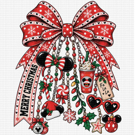 Christmas mouse bow