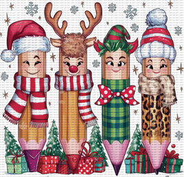 Christmas pencils