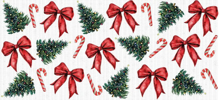 Christmas Red Bows And Trees UV Wrap