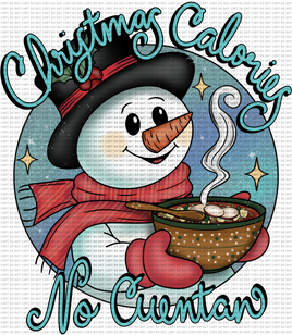 Christmas calories no cuentan snowman