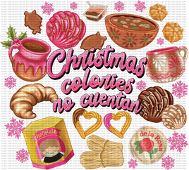 Christmas calories pink christmas