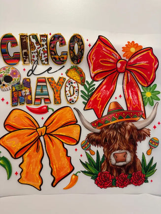 Cinco De Mayo Bows and Cow