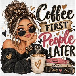 Coffee first people later