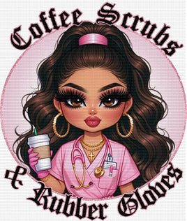 Coffee Scrubs And Rubber Gloves Chicana
