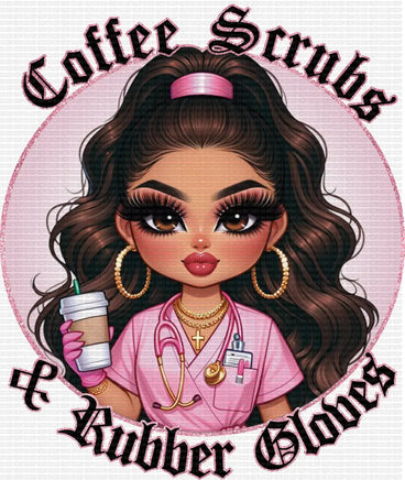 Coffee Scrubs And Rubber Gloves Chicana