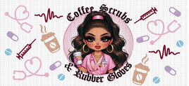 Coffee Scrubs and Rubber Gloves UV Wrap