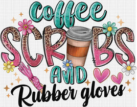 Coffee Scrubs And Ruber Gloves
