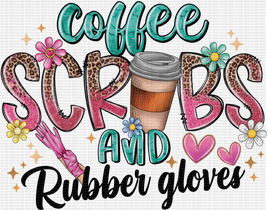 Coffee Scrubs And Ruber Gloves