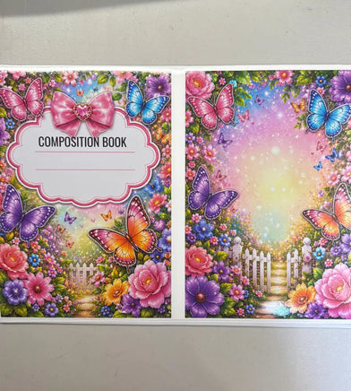 Colorful Butterflies Notebook Cover
