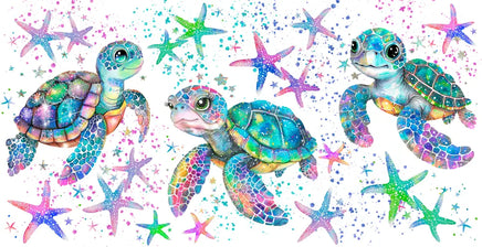 Colorful Turtles UV Wrap