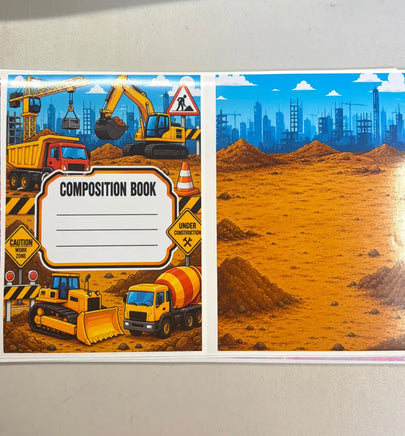 Construction Notebook Cover