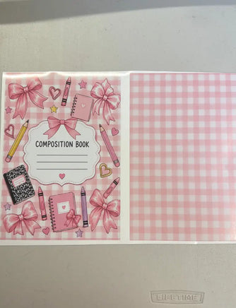 Coquette School Supplies Notebook Cover