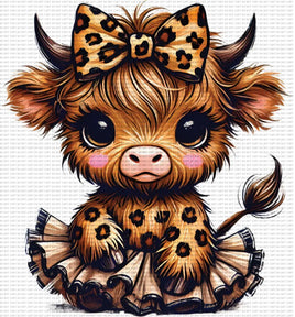 Cute Cow Cheetah Tutu