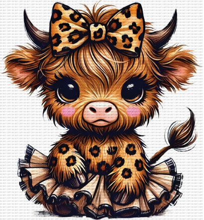 Cute Cow Cheetah Tutu