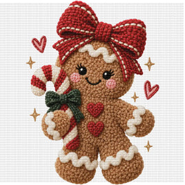 Cute crochet gingerbread girl