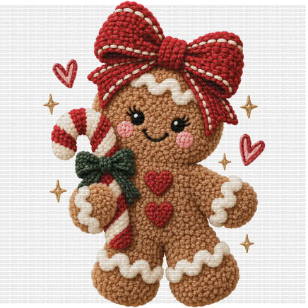 Cute crochet gingerbread girl
