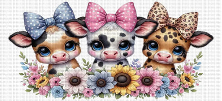 CUTE FLORAL COWS UV WRAP
