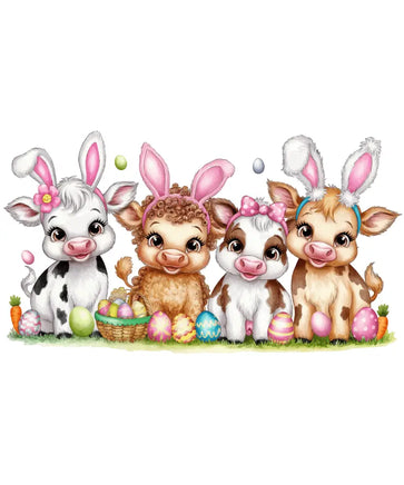 Cute Highland Easter