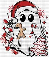 Cute christmas ghost /sleeve