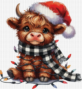 Cute cow christmas